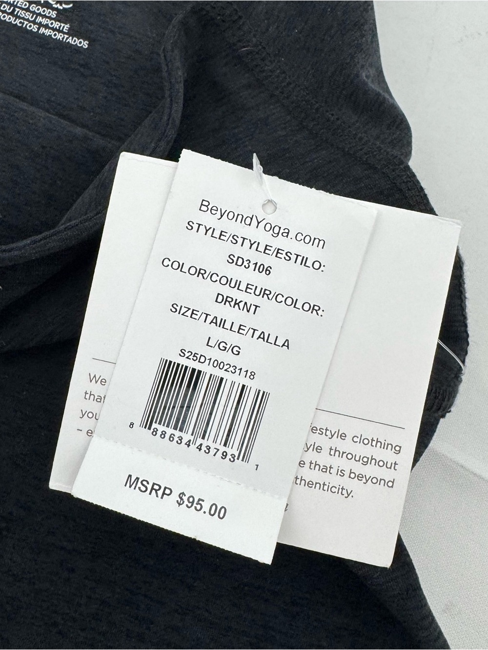 Beyond Yoga Women's L Gray Spacedye Walk and Talk High Waisted Capri Legging - Picture 8 of 14